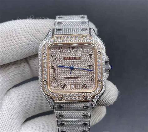 replica iced out cartier